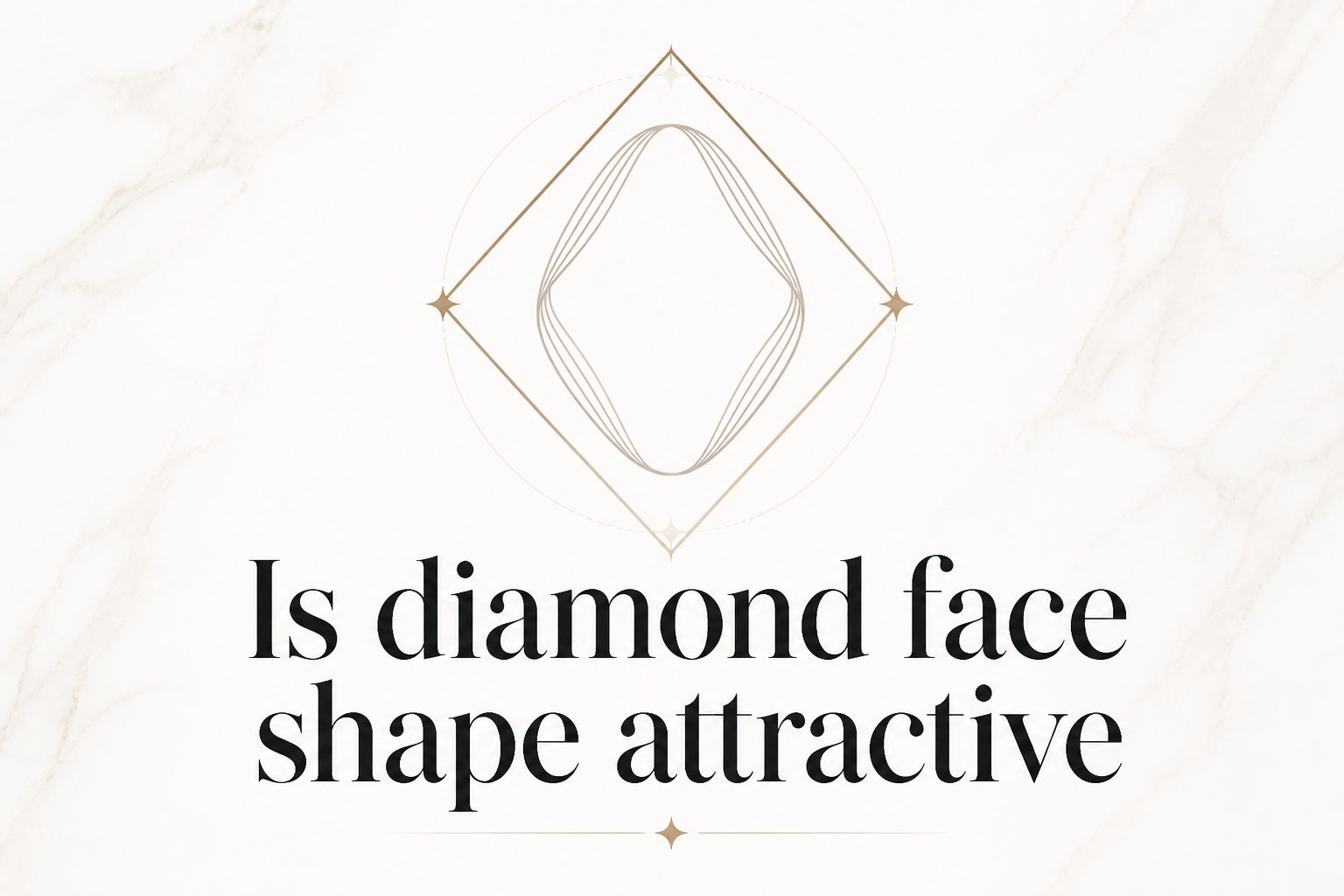 Diamond face shape attractiveness analysis